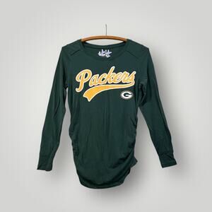 Maternity Packers Long Sleeve T Shirt Size Small, Ruched Sleeves & Waist